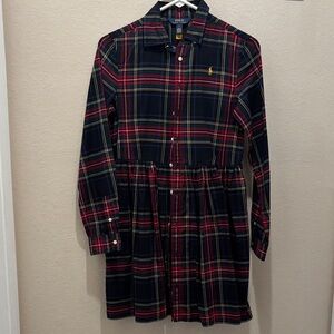 Polo by Ralph Lauren Kids Tartan Dress - Red, Yellow, and Blue